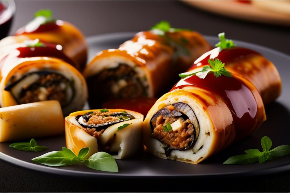 cheese-stuffed-eggplant-rolls-with-marinara