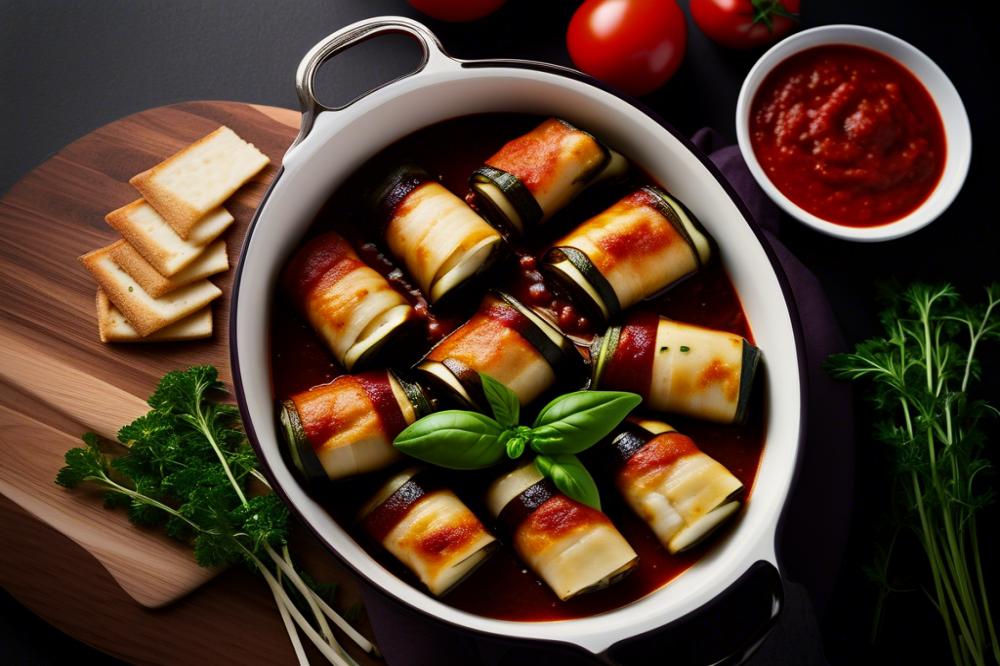 cheese-stuffed-eggplant-rolls-with-marinara