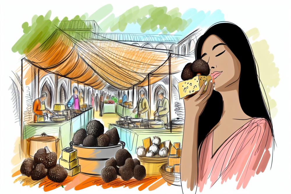 exploring-truffle-cheeses-at-alba-market-in-italy