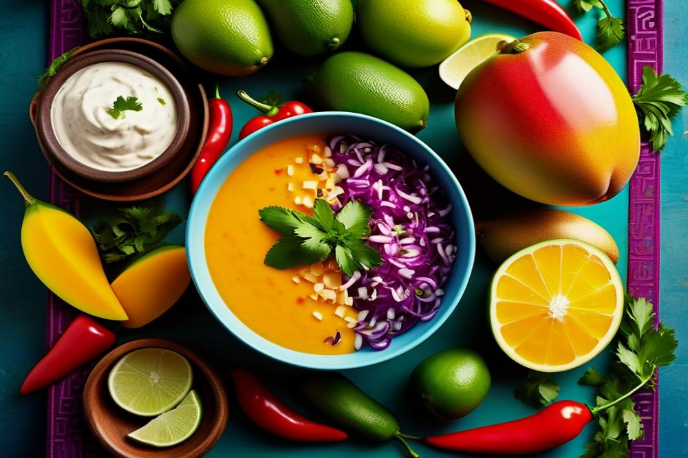 caribbean-inspired-spicy-mango-cheese-dip