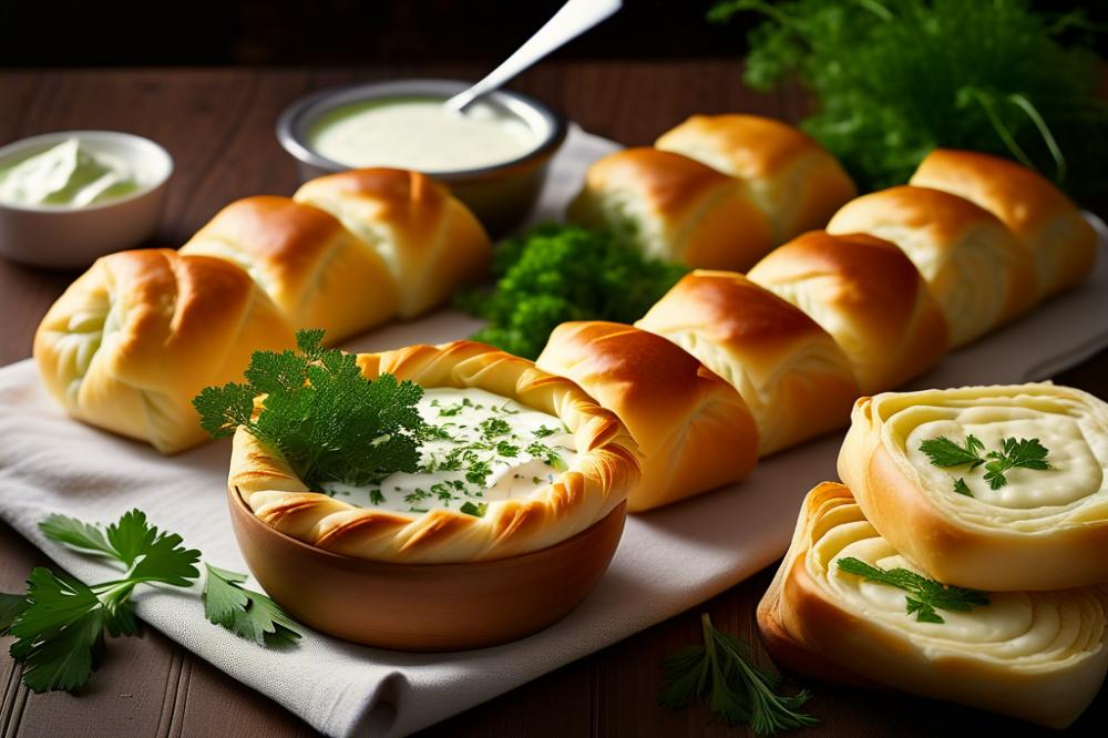 cheese-and-herb-stuffed-filo-rolls