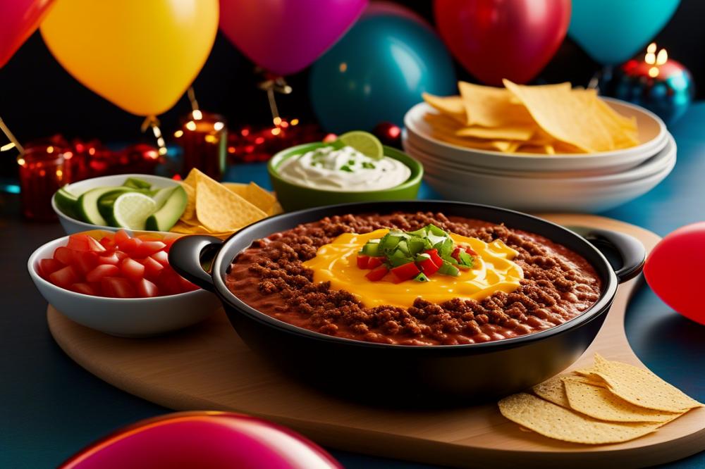 taco-inspired-cheese-dip-with-ground-beef