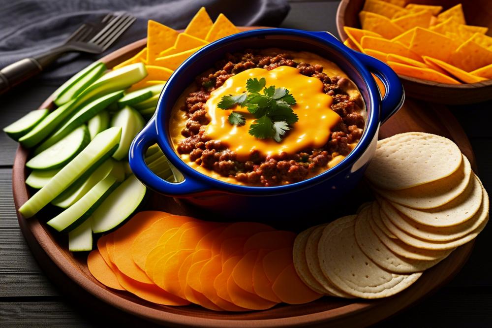 taco-inspired-cheese-dip-with-ground-beef